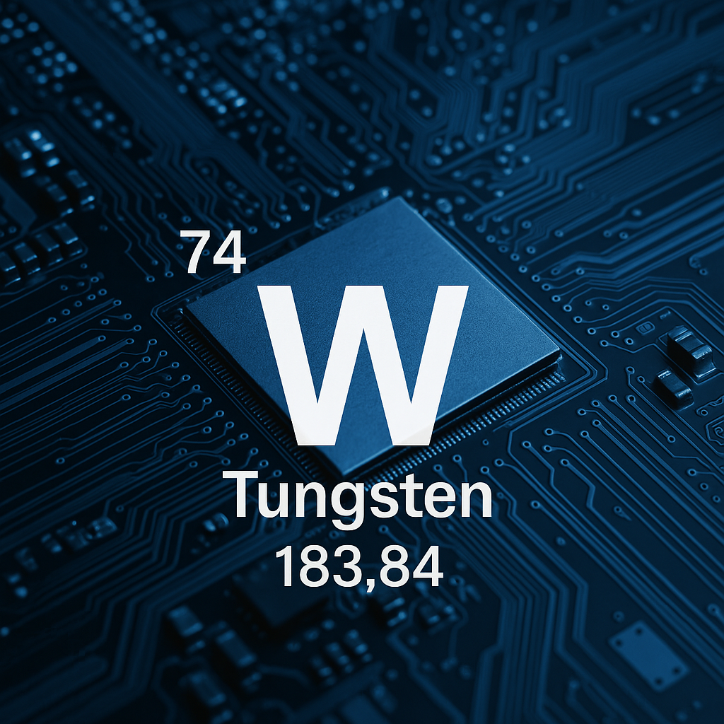 Tungsten element over semiconductors