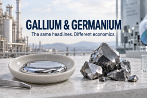 Gallium and Germanium: The Same Headlines, Different Economics