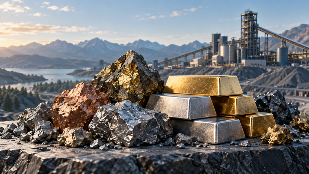 Editorial illustration: Metals and commodity markets