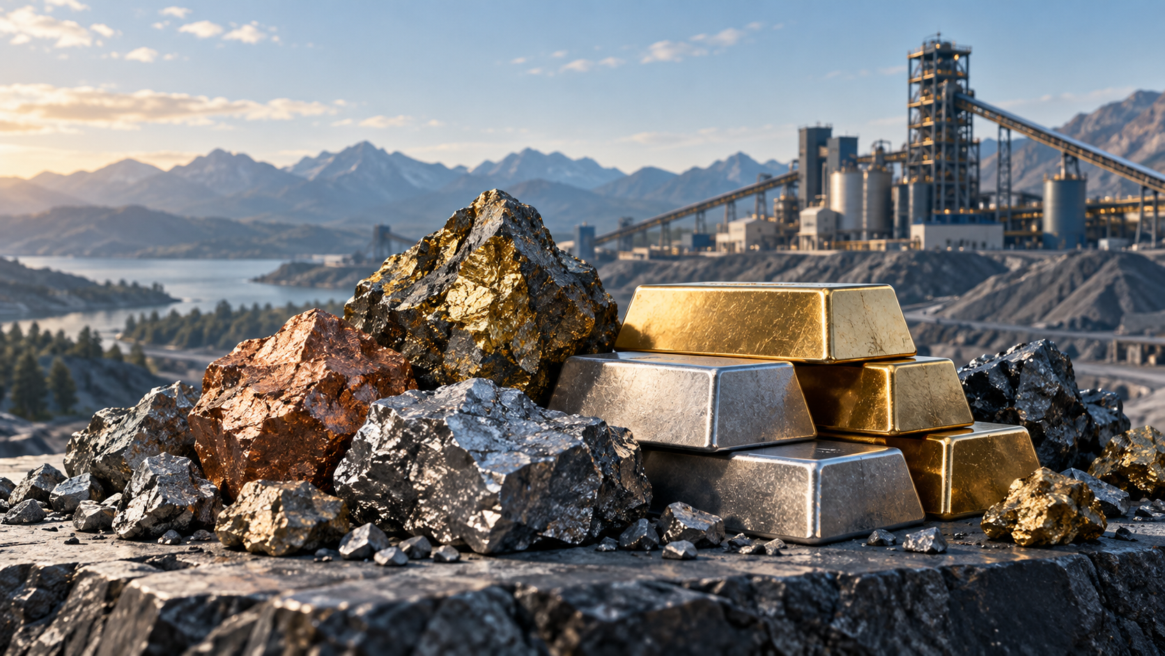 Metals and commodity markets — editorial illustration - Core Group Editorial illustration: Metals and commodity markets